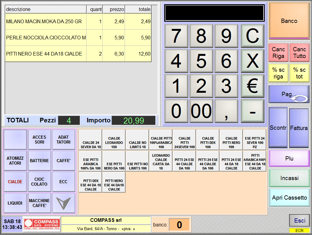 Programma Software sistema Gestionale SirioTrade Negozio Vendita